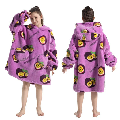 Cozy Critter Family Blanket Hoodie