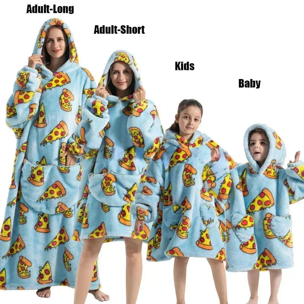 Cozy Critter Family Blanket Hoodie