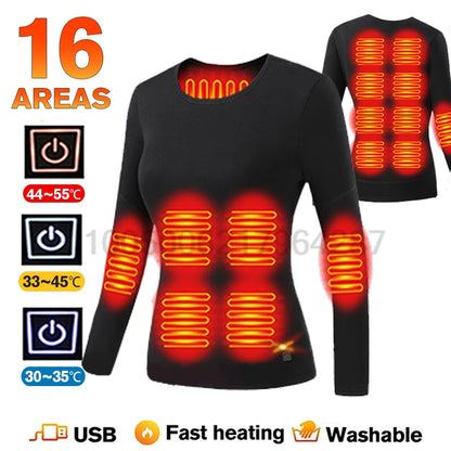 CozyWarm USB Heated Underwear Set