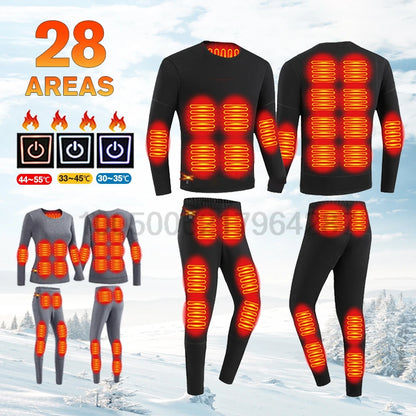 CozyWarm USB Heated Underwear Set