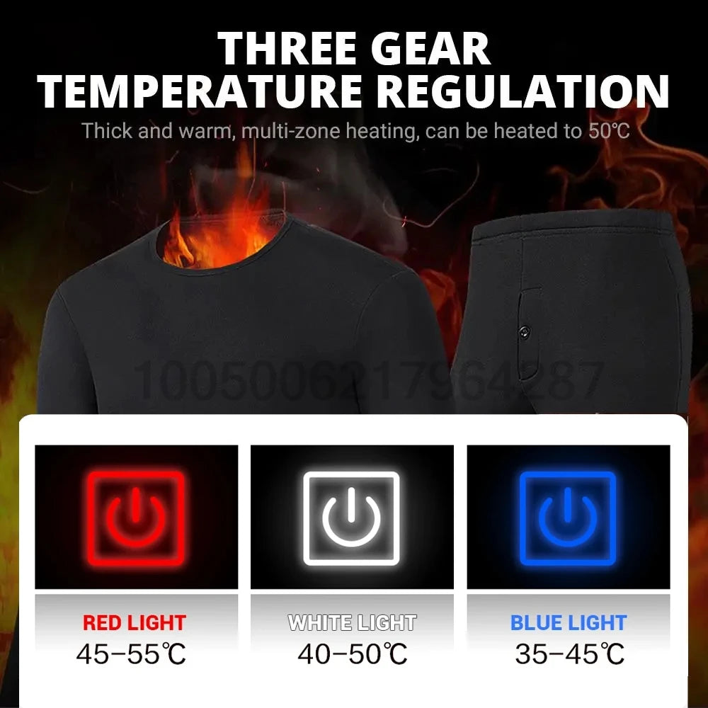 CozyWarm USB Heated Underwear Set